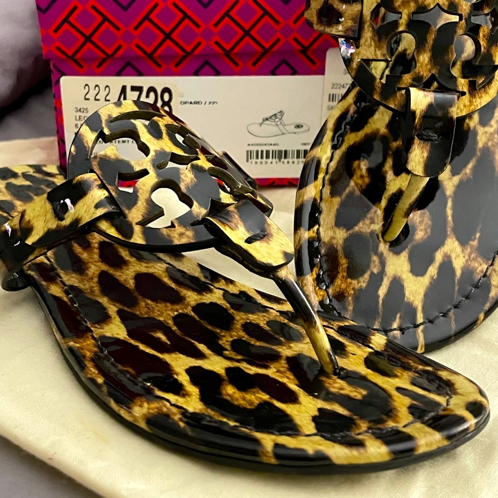 Tory Burch leopard print sandals